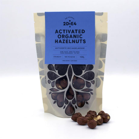 2DiE4 Activated Organic Hazelnuts 100g - Greenlands Health Store