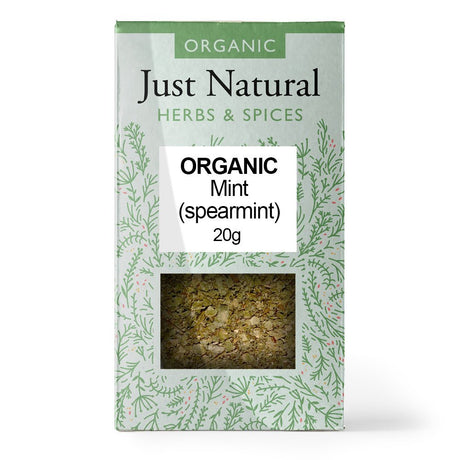 Organic Mint (Spearmint) (Box) 20g - Greenlands Health Store