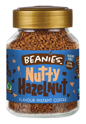 Beanies Nutty Hazelnut Flavour Instant Coffee 50g - Greenlands Health Store