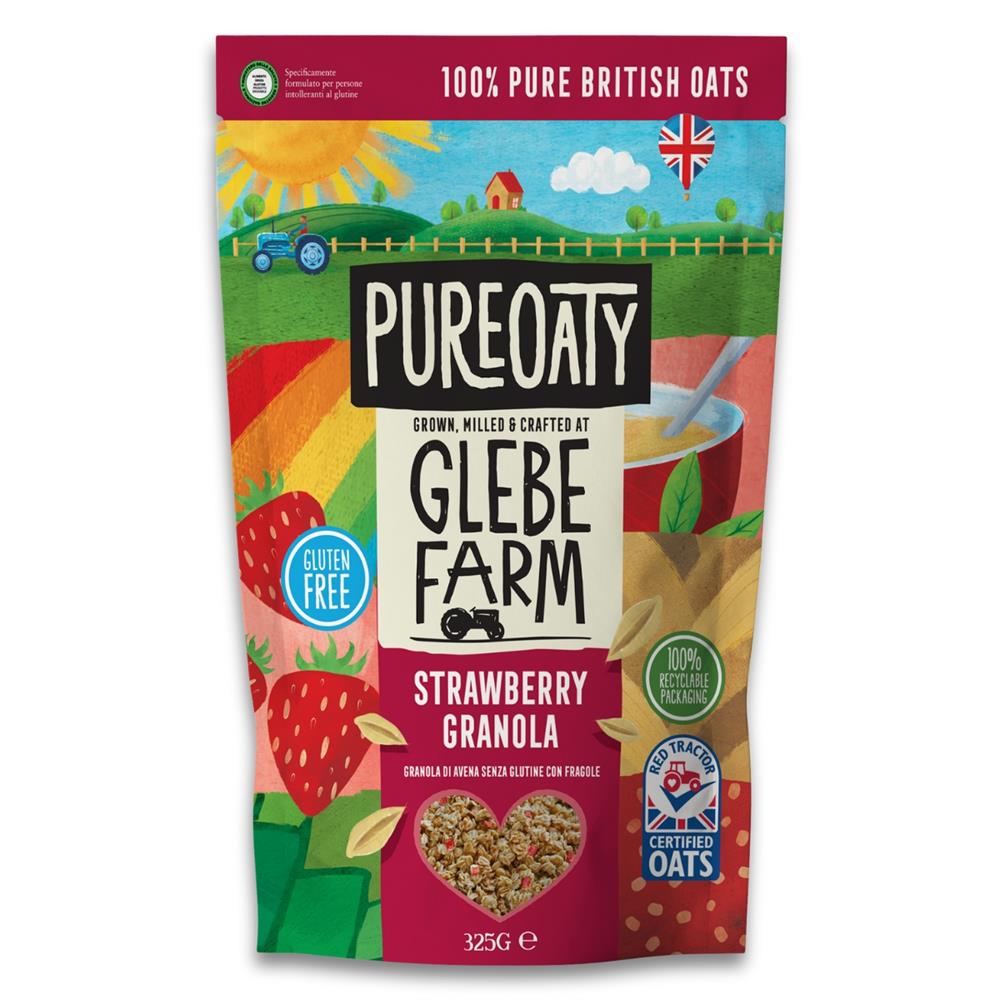 Gluten Free PureOaty Strawberry Granola 325g - Greenlands Health Store