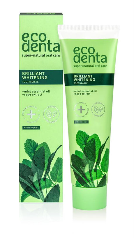 Ecodenta Brilliant whitening toothpaste 100ml - Greenlands Health Store
