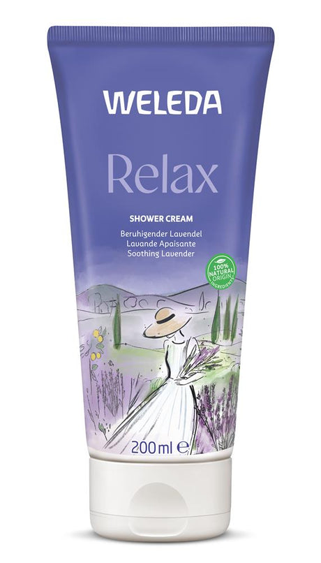 Relax Shower Cream Lavender 200ml - Greenlands Health Store