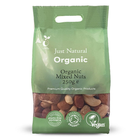 Organic Mixed Nuts 250g - Greenlands Health Store