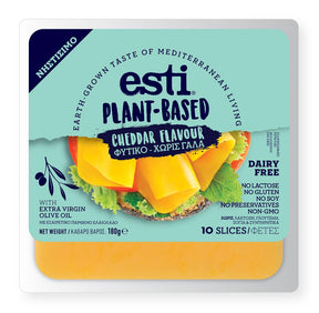Esti Plant Based Cheddar Flavour Slices 180g - Greenlands Health Store