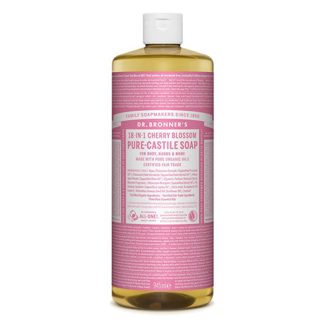 Cherry Blossom Pure Castile Liquid Soap 945ml - Greenlands Health Store