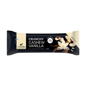 Crunchy Collagen Protein Bar Cashew - Vanilla 50G - Greenlands Health Store