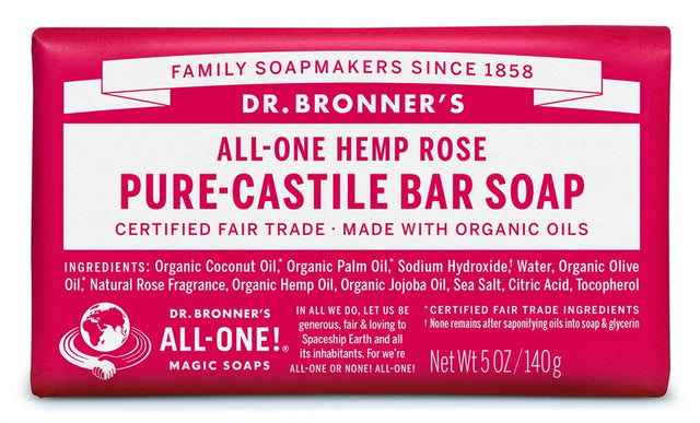 Org Rose Soap Bar 140g - Greenlands Health Store