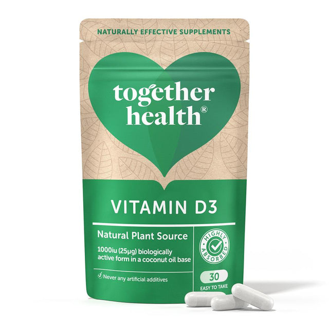 Together Vegan Vitamin D3 30 Capsules - Greenlands Health Store