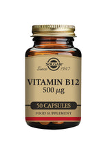 Solgar® Vitamin B12 500 µg Vegetable Capsules - Pack of 50 - Greenlands Health Store
