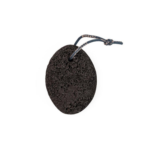 Natural Pumice Stone Black with Rope - 1 Unit - Greenlands Health Store