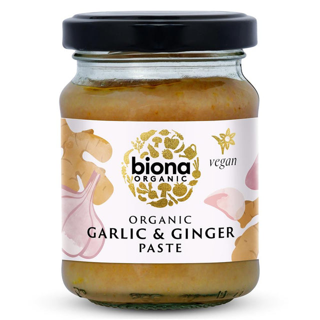 Biona Garlic & Ginger Paste Organic 130g - Greenlands Health Store