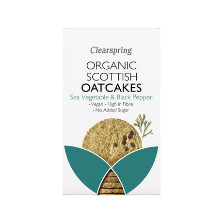 Organic Scottish Oatcakes Sea Veg & Black Pepper 200g - Greenlands Health Store