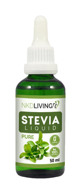 NKD Living 100% Natural Stevia Liquid Pure Sweetener 50ml - Greenlands Health Store