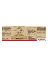 Solgar® Natural Source Vitamin E 268 mg (400 IU) Softgels - Greenlands Health Store