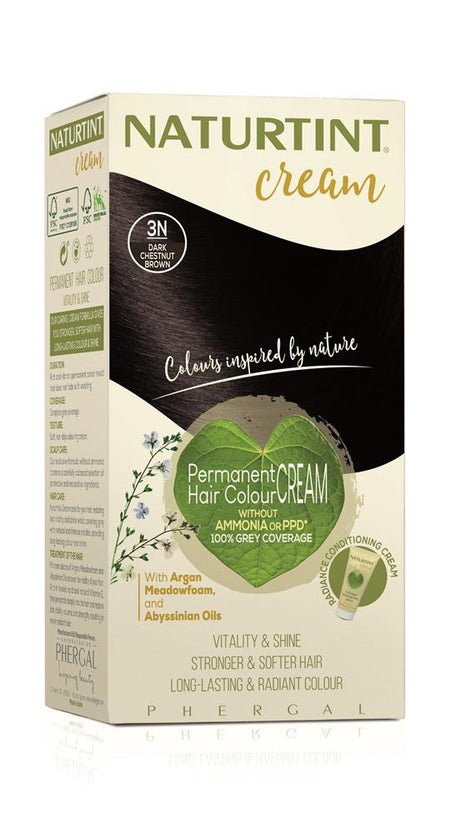 Hair Colour Cream 3N Dark Chestnut Brown 155ml - Greenlands Health Store