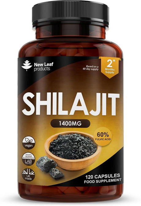 Shilajit 1400mg 60% Fulvic Acid Recyclable Bottle - Greenlands Health Store