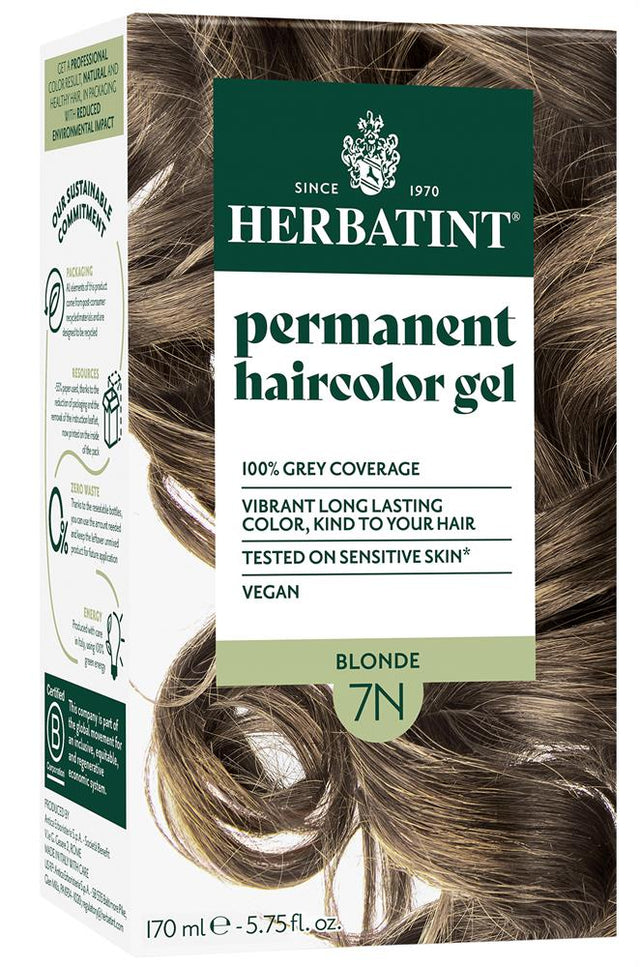 Blonde Ammonia Free hair Colour 7N 150ml - Greenlands Health Store