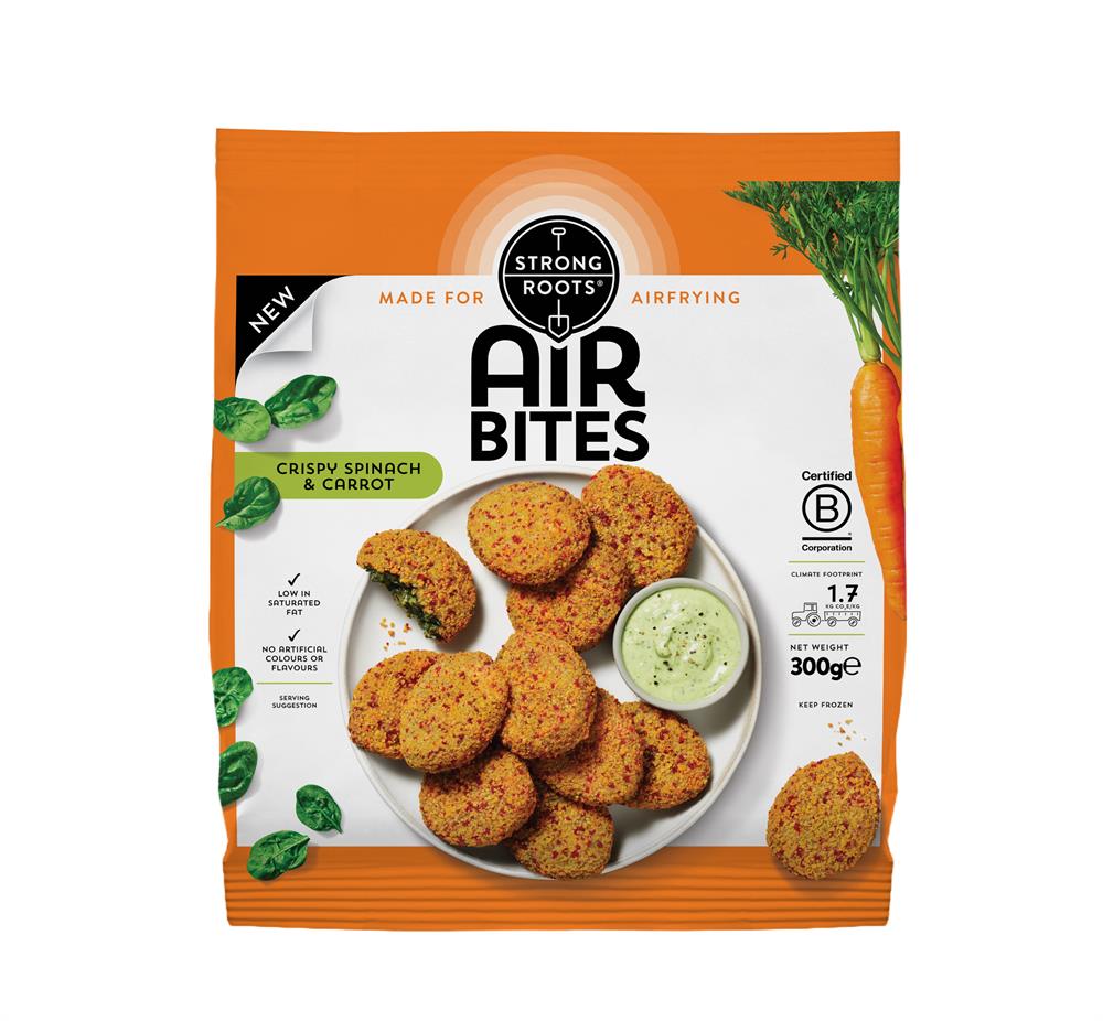 Strong Roots AirBites Crispy Spinach & Carrot 300g - Greenlands Health Store