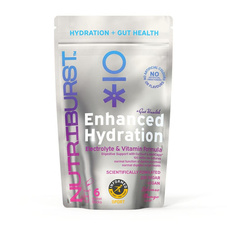 Enhanced Hydration + Gut Health Mango Flavour. 6 sachets. - Greenlands Health Store