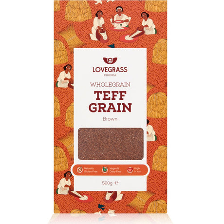 Wholegrain Brown Teff Grain 500g - Greenlands Health Store