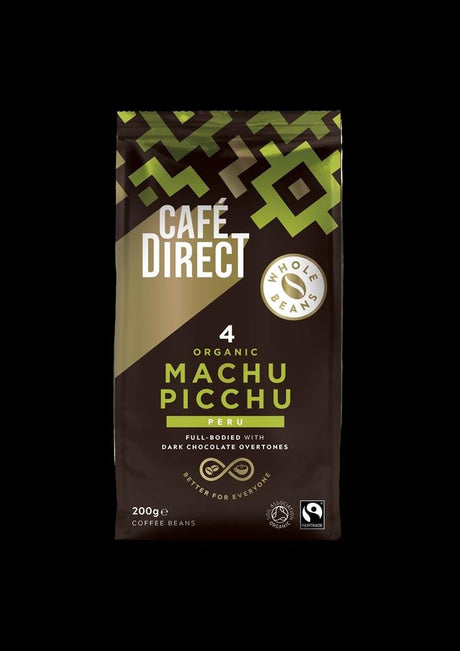 FT Whole Bean Machu Picchu Organic Coffee 200g - Greenlands Health Store
