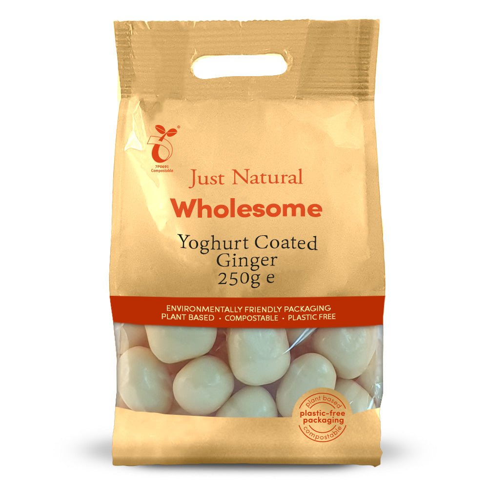 Yoghurt Coated Ginger 250g - Greenlands Health Store