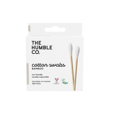 Humble Bamboo Cotton Buds White 100pcs - Greenlands Health Store