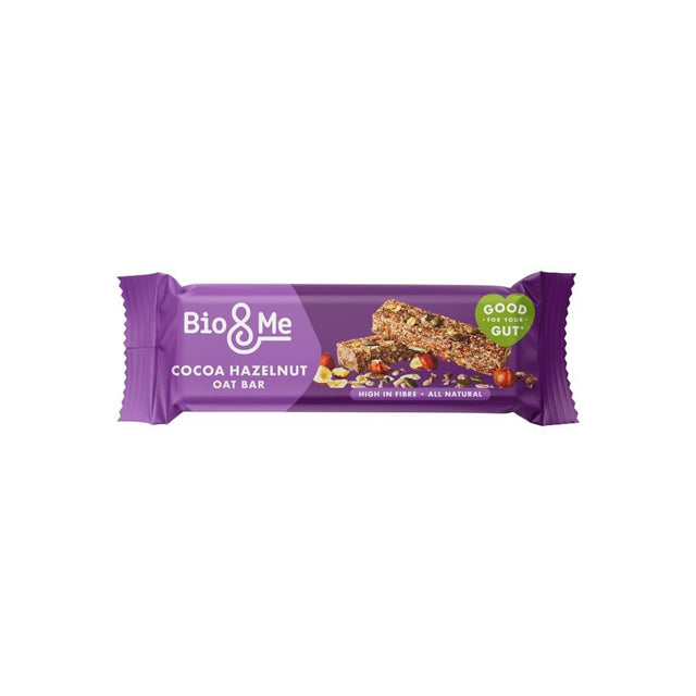 Bio&Me Cocoa & Hazelnut Gut-Loving Oat Bar 38g - Greenlands Health Store