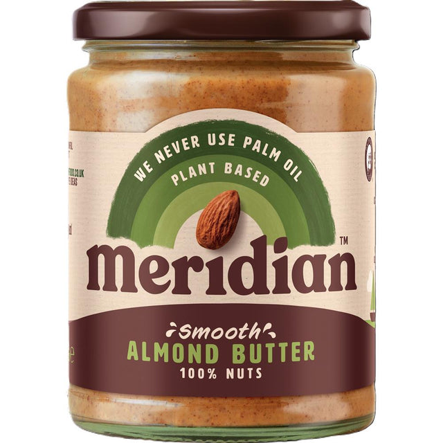 Meridian Smooth Almond Butter 100% 470g - Greenlands Health Store