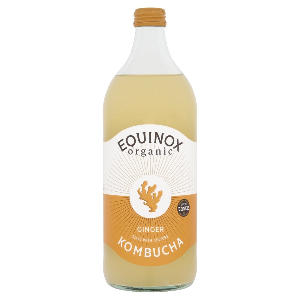 Equinox Organic Ginger Kombucha 750ml - Greenlands Health Store