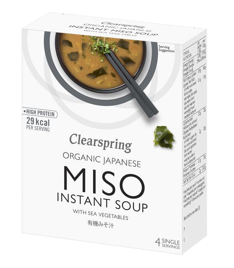 Instant Miso Soup with Sea Vegetable 4 x 10g - Greenlands Health Store