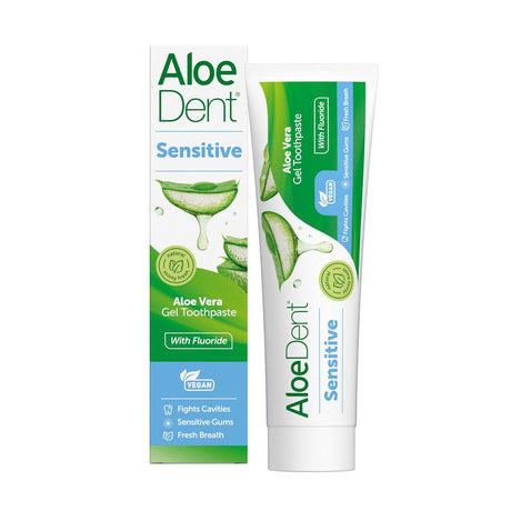 Sensitive Aloe + Echinacea Toothpaste FLUORIDE - Peppermint 100ml - Greenlands Health Store