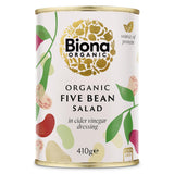 Organic Five Bean Salad in Vinaigrette Dressing 410g - Greenlands Health Store