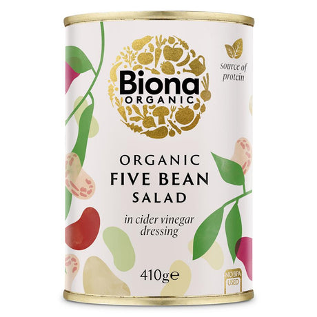 Organic Five Bean Salad in Vinaigrette Dressing 410g - Greenlands Health Store