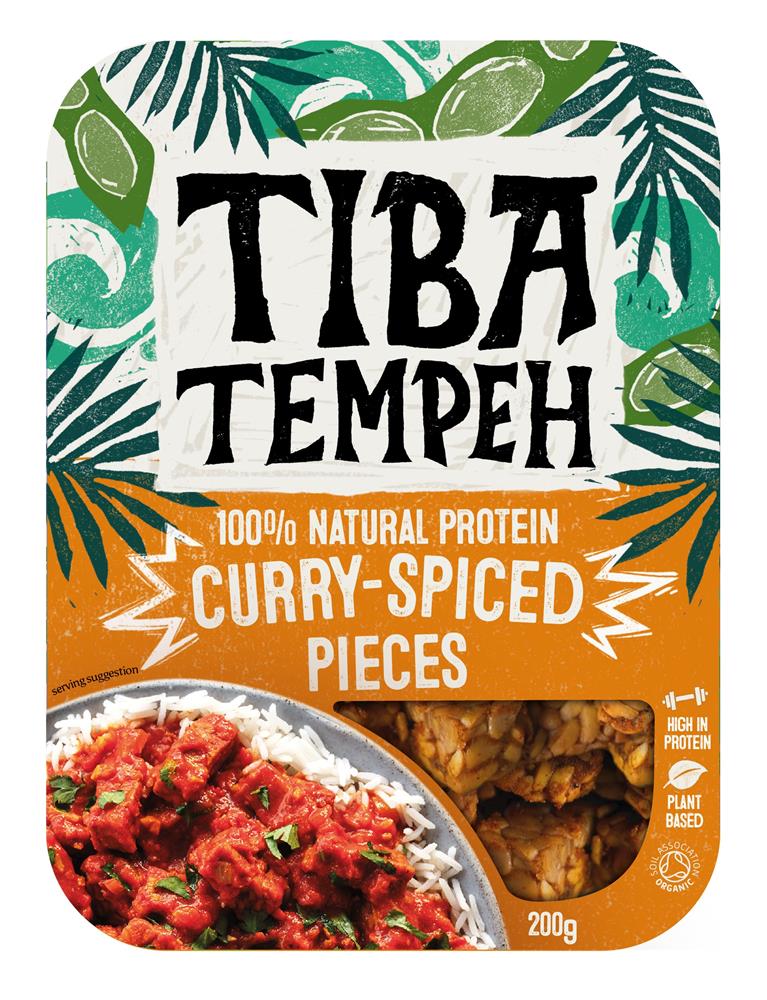 Tiba Tempeh Curry Pieces 200g - Greenlands Health Store