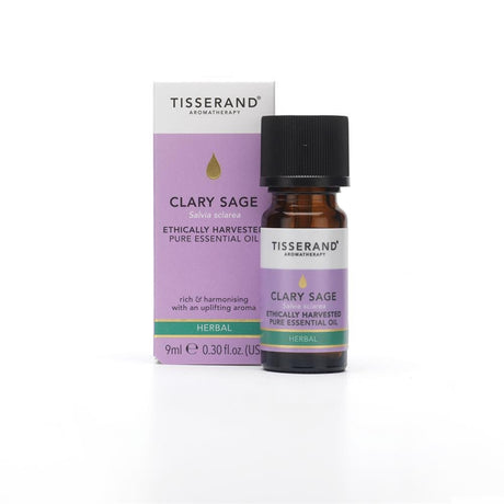 Tisserand Clary Sage Ethically Harvested Essential Oil (9ml) - Greenlands Health Store