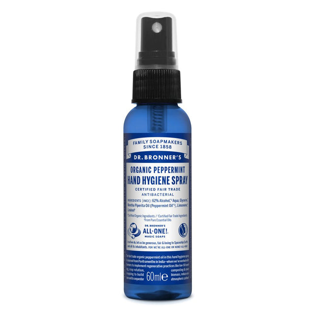 Organic Peppermint Hand Hygiene Spray 60ml - Greenlands Health Store