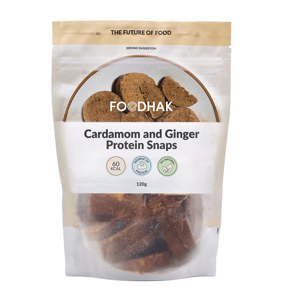 Foodhak Cardamom and Ginger Cookies 120g - Greenlands Health Store