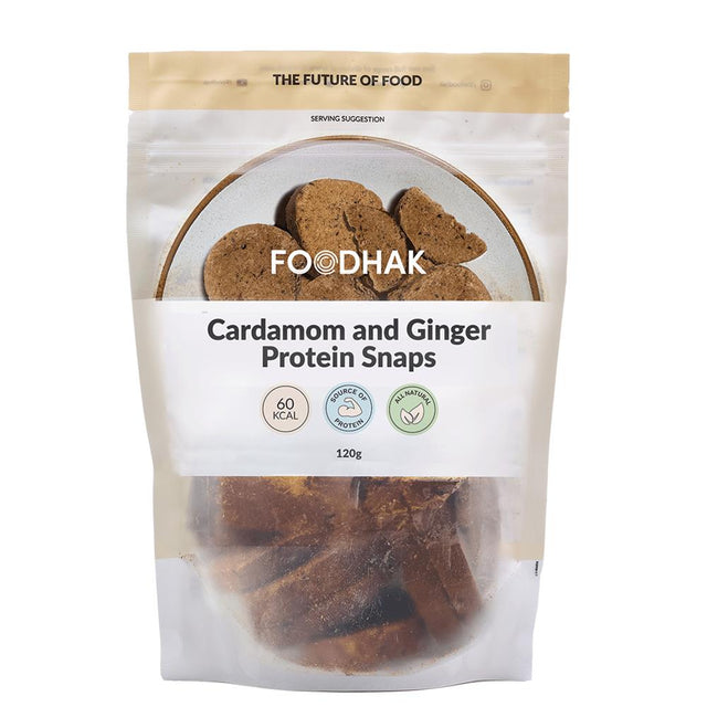 Foodhak Cardamom and Ginger Cookies 120g - Greenlands Health Store