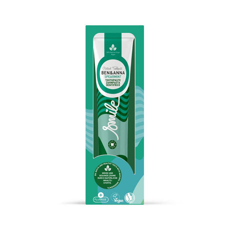 Ben & Anna Toothpaste Tube Mint (with fluoride) 75ml - Greenlands Health Store