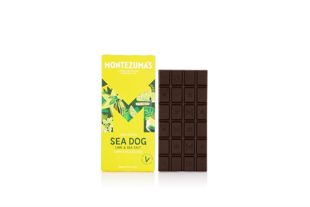 Sea Dog - Dark Chocolate with Lime & Sea Salt - 90g Bar - Greenlands Health Store