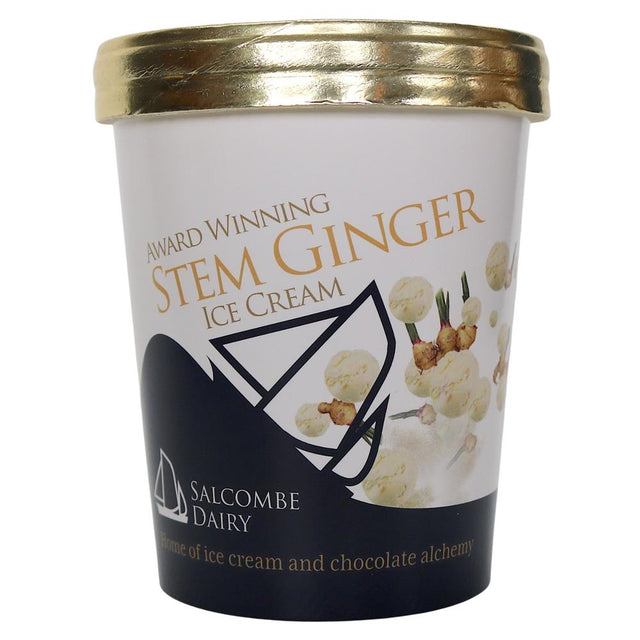 Salcombe Dairy Stem Ginger Ice Cream 120ml - Greenlands Health Store