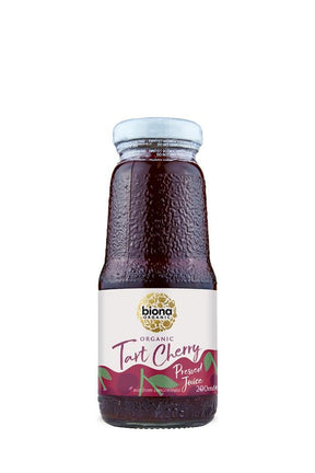 Biona Tart Cherry Juice Pure - Not from concentrate 200ml - Greenlands Health Store