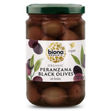 Biona Peranzana Black Olives in Brine Organic 280g - Greenlands Health Store