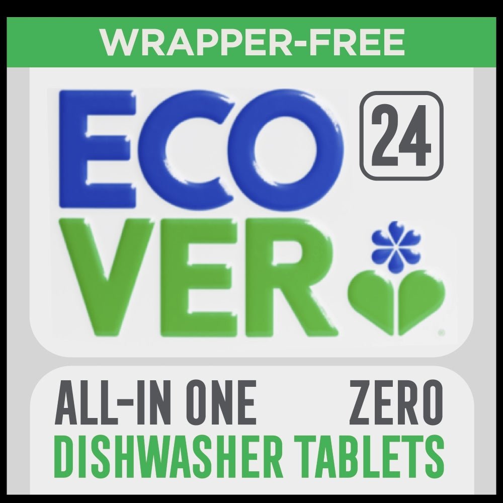 Ecover Zero AiO dishwasher tablets Zero fragrance Zero Colour - Greenlands Health Store