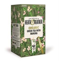 Organic Green Tea & Manuka Honey 20 bags - Greenlands Health Store