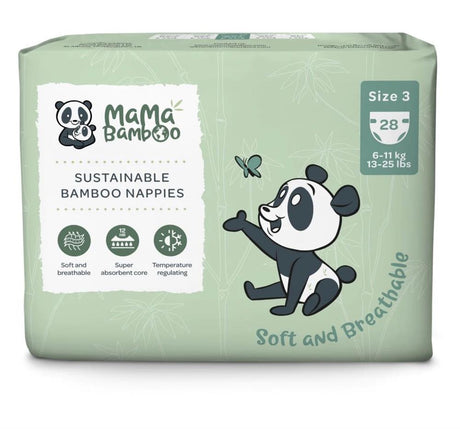 Mama Bamboo Eco Nappies - Size 3 (Medium) 980g - Greenlands Health Store