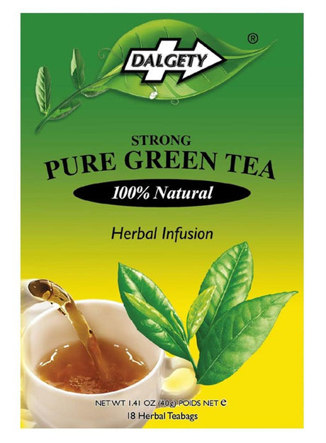 Dalgety Strong Green Tea 18 Teabags - Greenlands Health Store