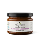 Mr Organic Black Bean & Red Pepper Antipasti Dip 230g - Greenlands Health Store