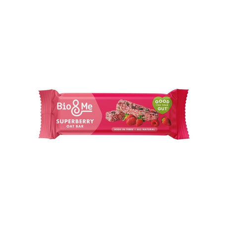 Bio&Me Super Berry Gut-Loving Oat Bar 38g - Greenlands Health Store